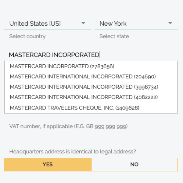 LEI Easy Autofill-Registrierung